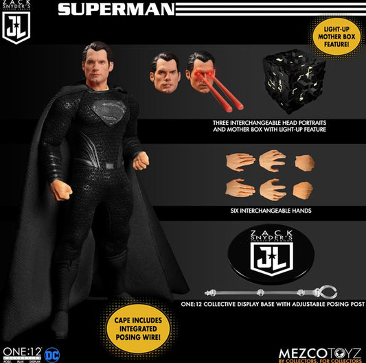 Deluxe Set Superman & Batman & The Flash Figuras De Acción Zack Snyder’s Justice League Mezco One:12 16 Cm