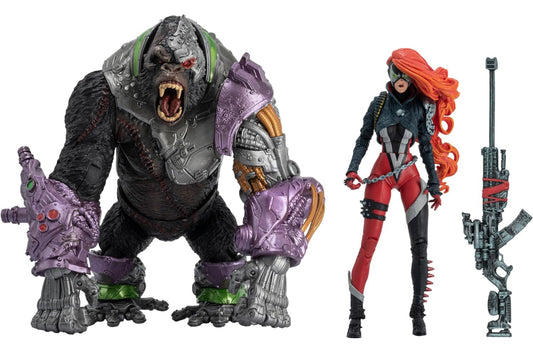 She Spawn & Cygor 2 Pack Figuras de Acción Spawn Mcfarlane Toys Gold Label