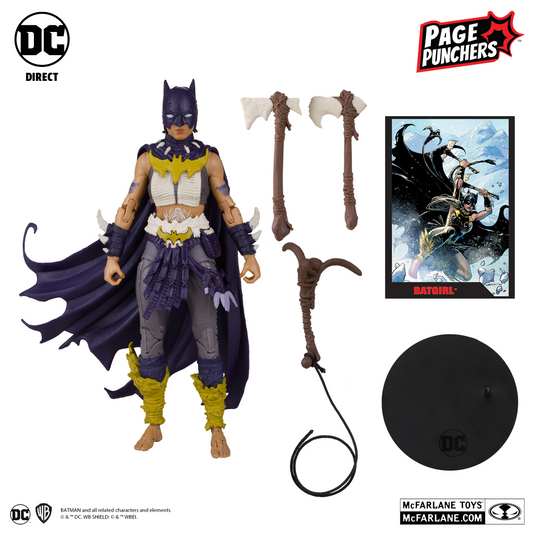 Batgirl Figura De Acción Batman Fighting The Frozen Comic Page Punchers Dc Mcfarlane Toys Platinum Chase 18 Cm