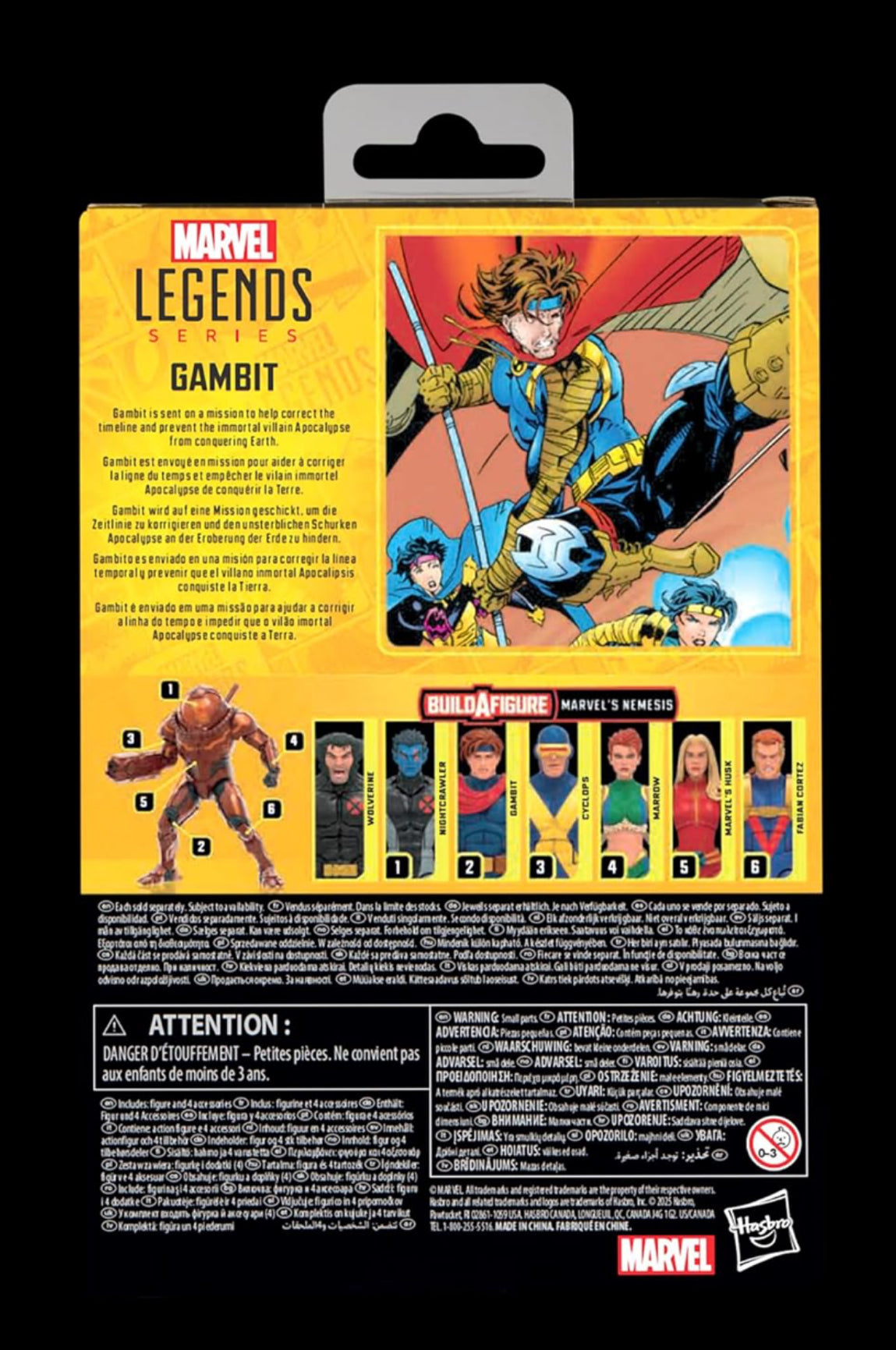 Gambit Figura de Acción X Men Marvel Legends 16 Cm Nemesis