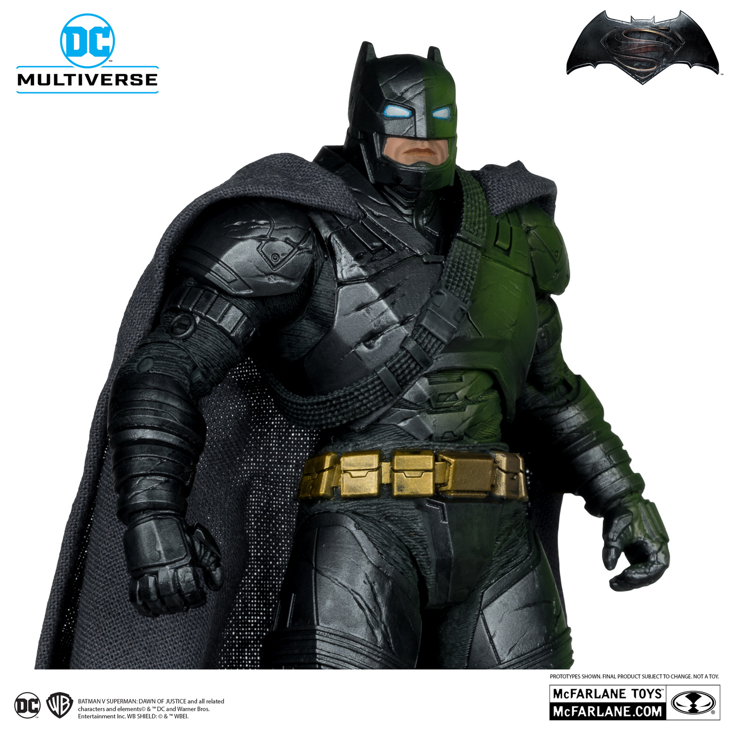 Batman Armor Suit Platinum Edition Figura de Acción BVS Dawn Of Justice Dc Mcfarlane Toys 19 C