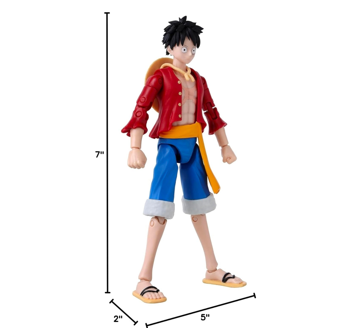 Monkey D Luffy Figura Acción One Piece Anime Heroes Bandai 16 Cm