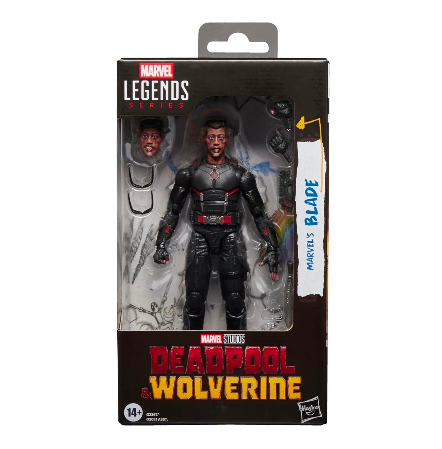 Blade Figura de Accion Deadpool & Wolverine MCU Marvel Legends 16 Cm