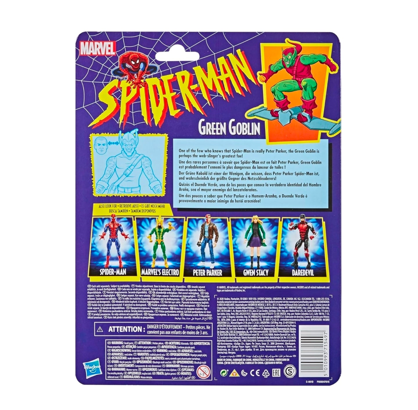 Green Goblin Figura De Acción Spiderman Comics Marvel Legends Hasbro