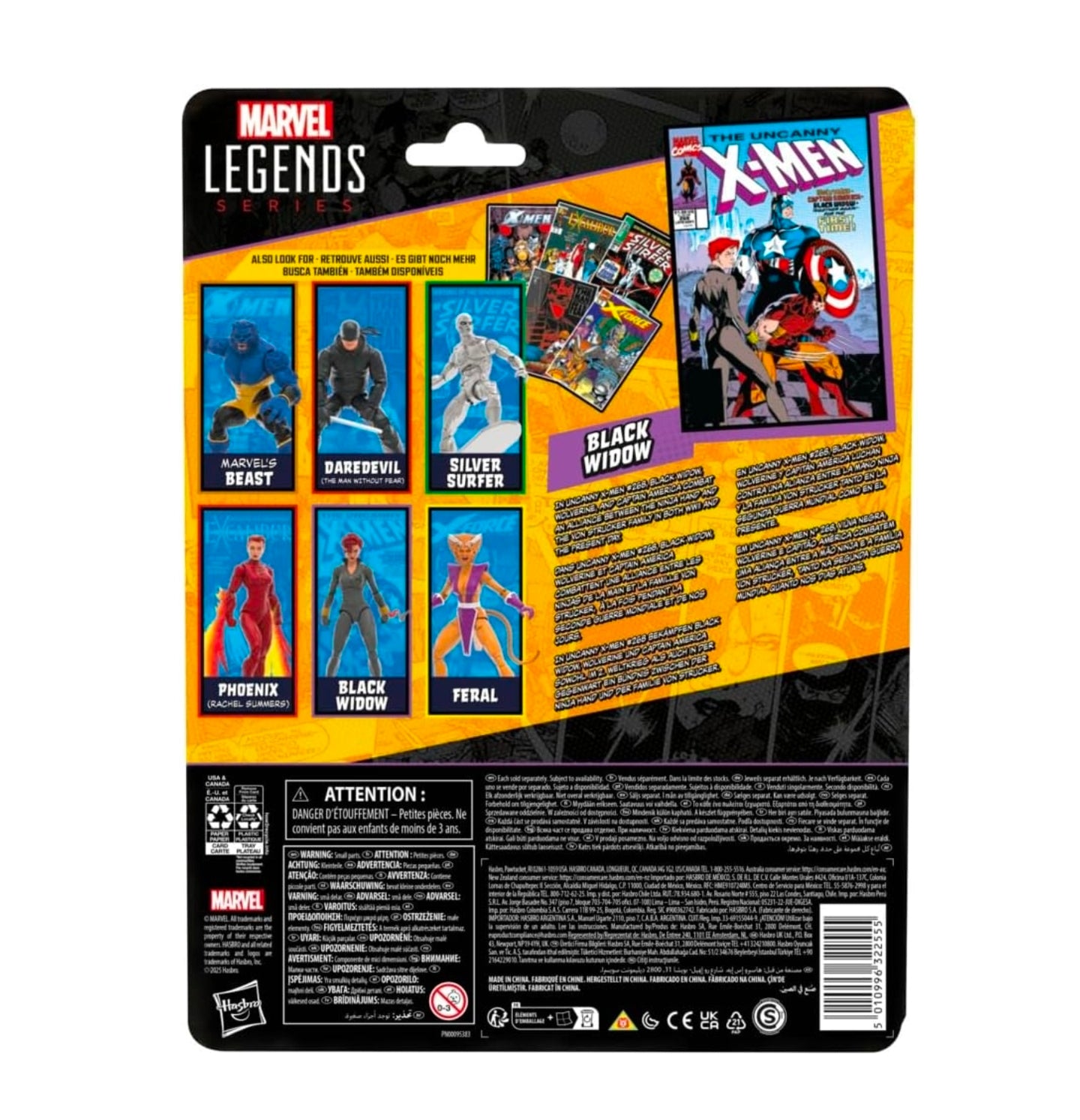 Black Widow Figura de Accion Comics Marvel Legends 15 Cm