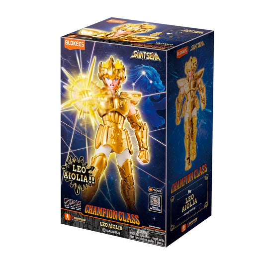 Leo Aiolia Figura de Accion Saint Seiya Model Kit Champion Class Blokees 14 Cm