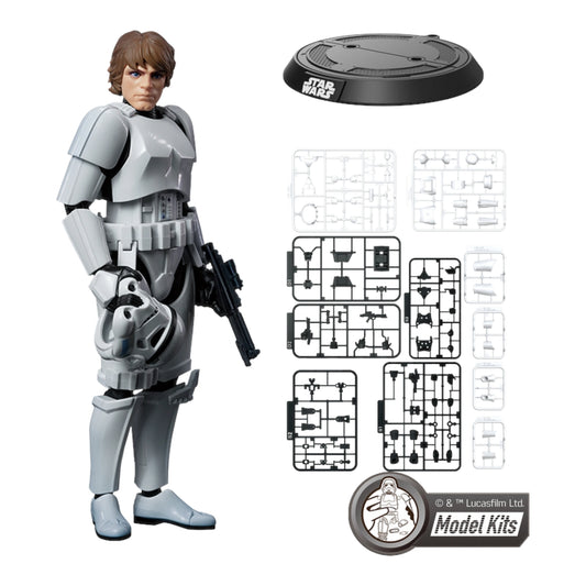 Luke Skywalker Disfraz Stormtrooper Figura de Accion Star Wars A New Hope Blokees Champion Class 15 Cm