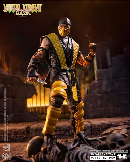 Scorpion Figura de Accion Mortal Kombat Klassic Mcfarlane Toys 17cm