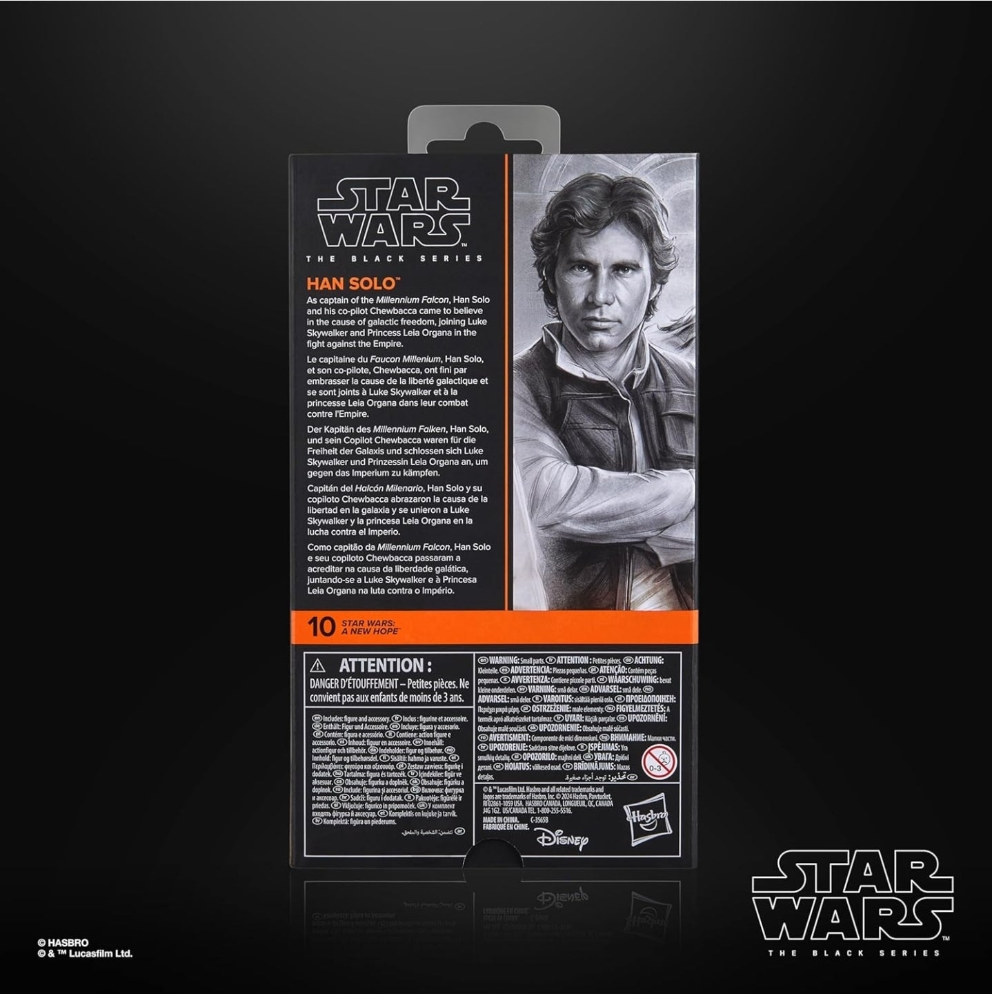 Han Solo Figura Star Wars A New Hope Black Series 16 cm