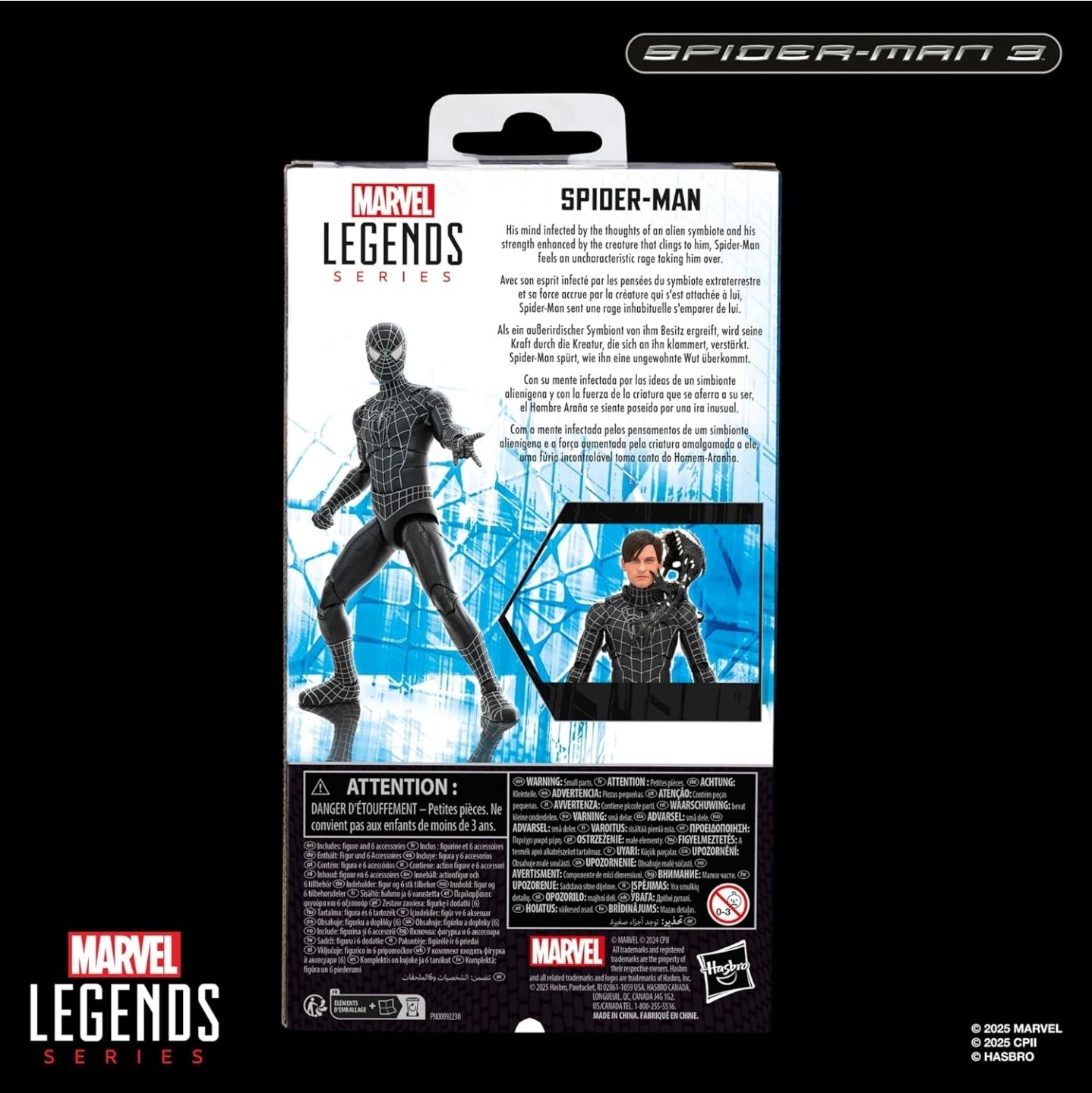 Spiderman Simbionte Figura de Accion Spiderman 3 Marvel Legends 15 cm