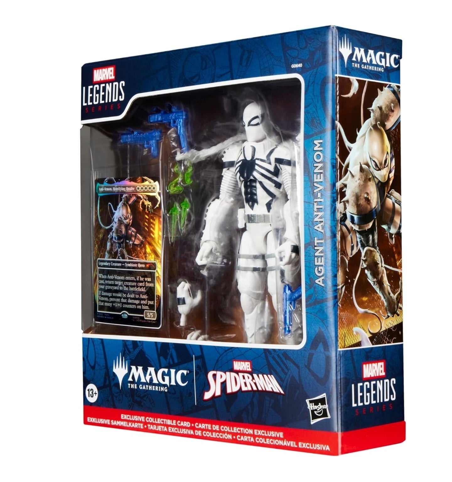 Agent Anti Venom Figura de Acción Magic The Gathering Spiderman Marvel Legends 16cm