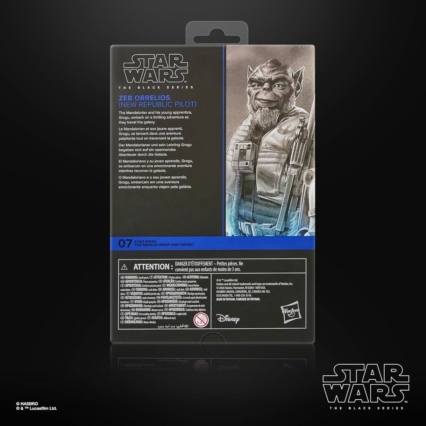 Zeb Orrelios Figura de Acción The Mandalorian & Grogu Star Wars Black Series 17 Cm