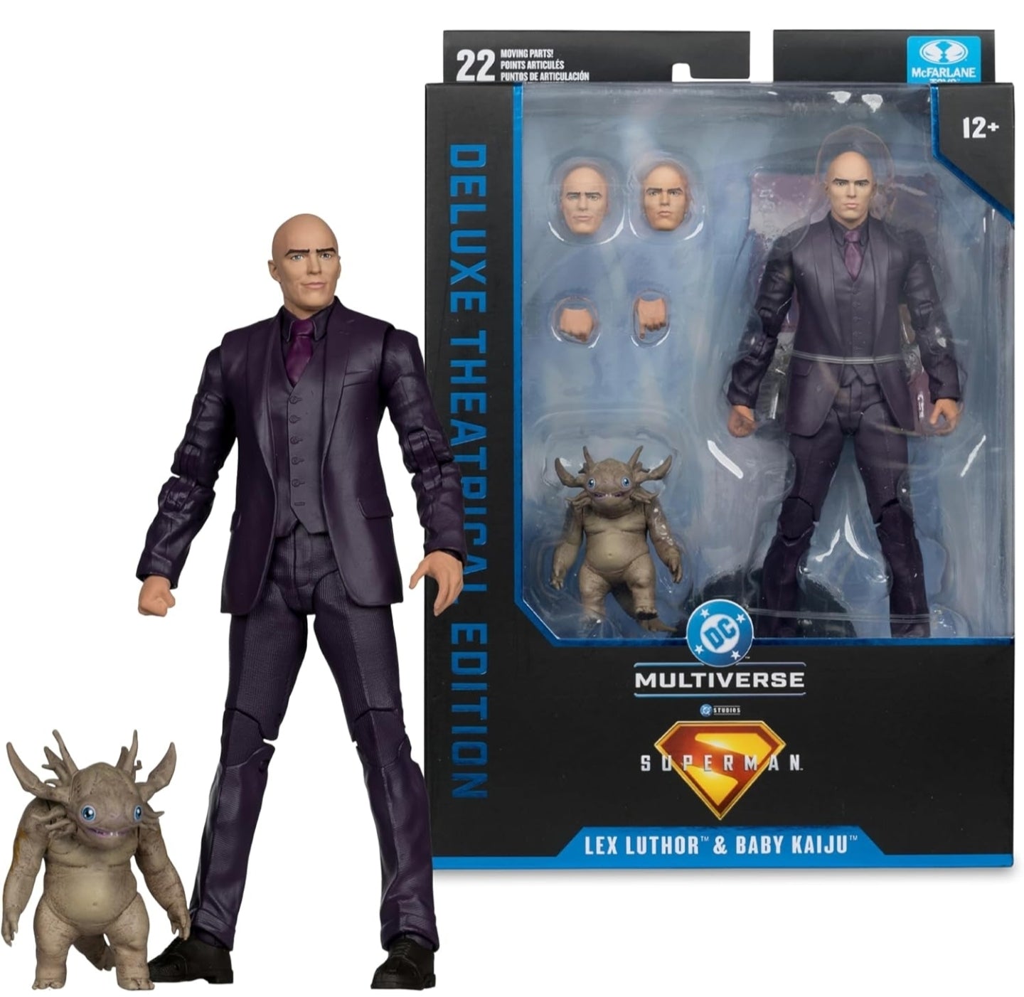 Lex Luthor & Baby Kaiju Figura Superman 2025 Deluxe Theatrical Edition Mcfarlane Toys