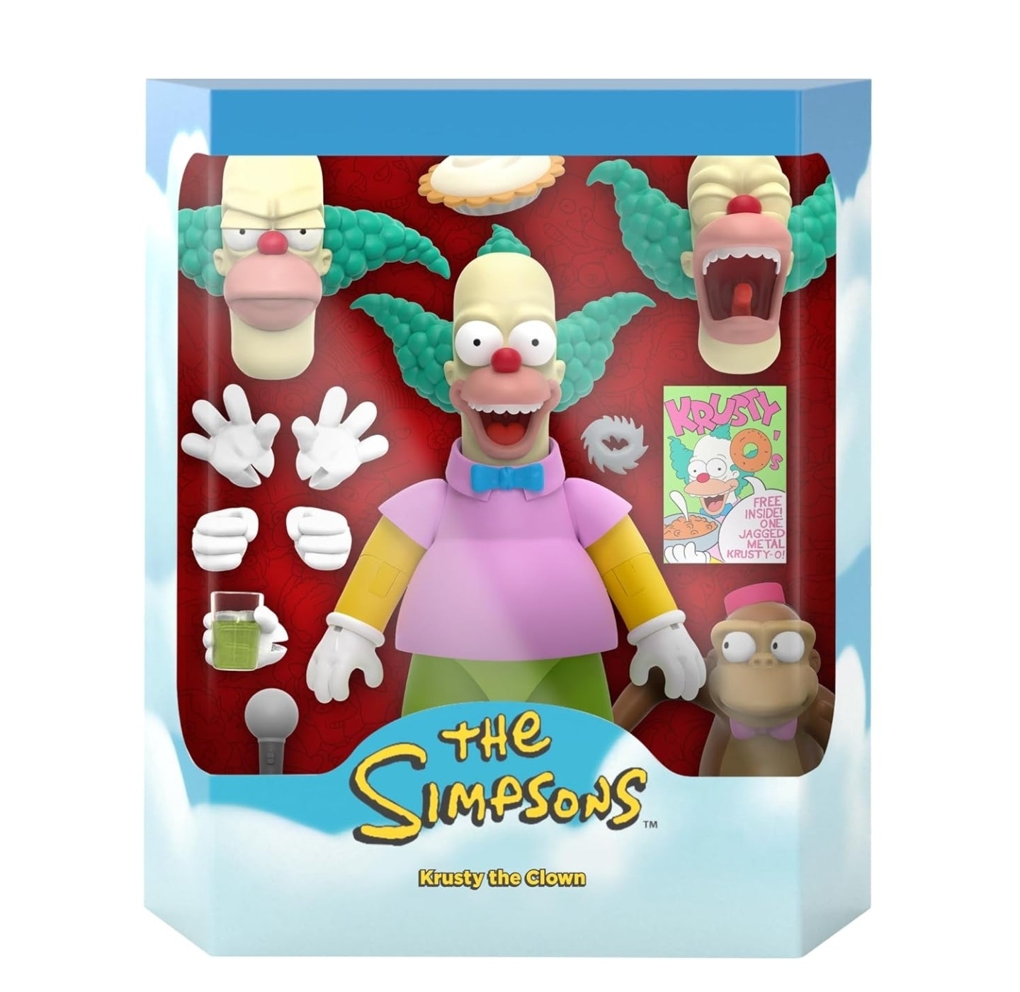 Krusty El Payaso Figura De Accion Los Simpson Super7 Ultimate 16cm