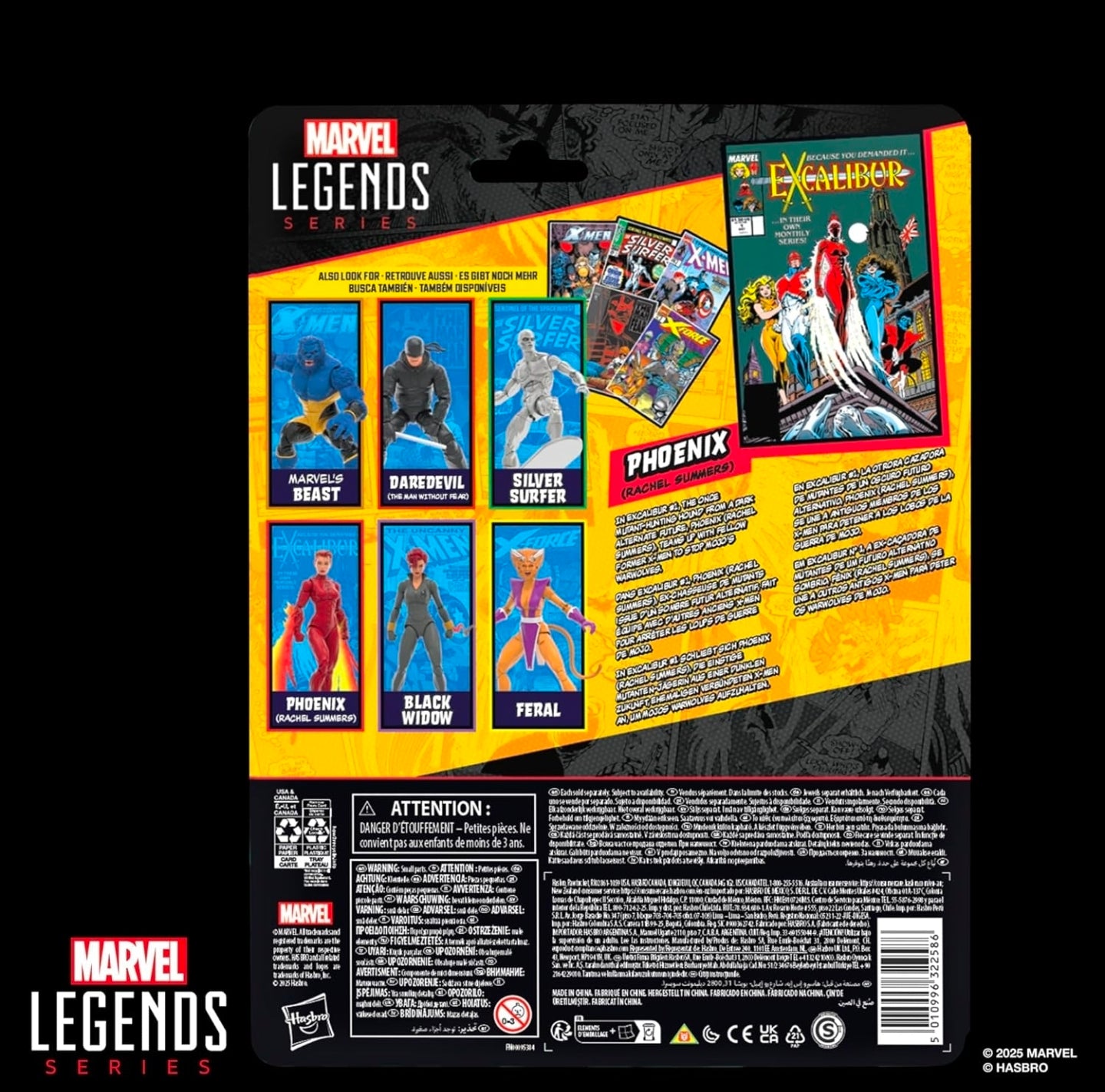 Phoenix Rachel Summer Figura de Accion Excalibur Marvel Legends 15 Cm