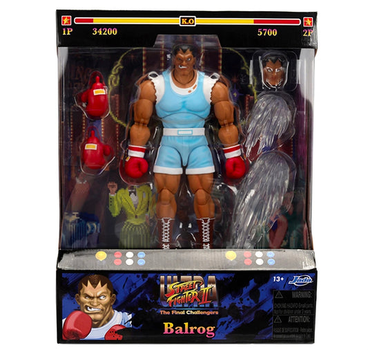 Balrog Figura De Acción Ultra Street Fighter II Jada Toys 17 Cm