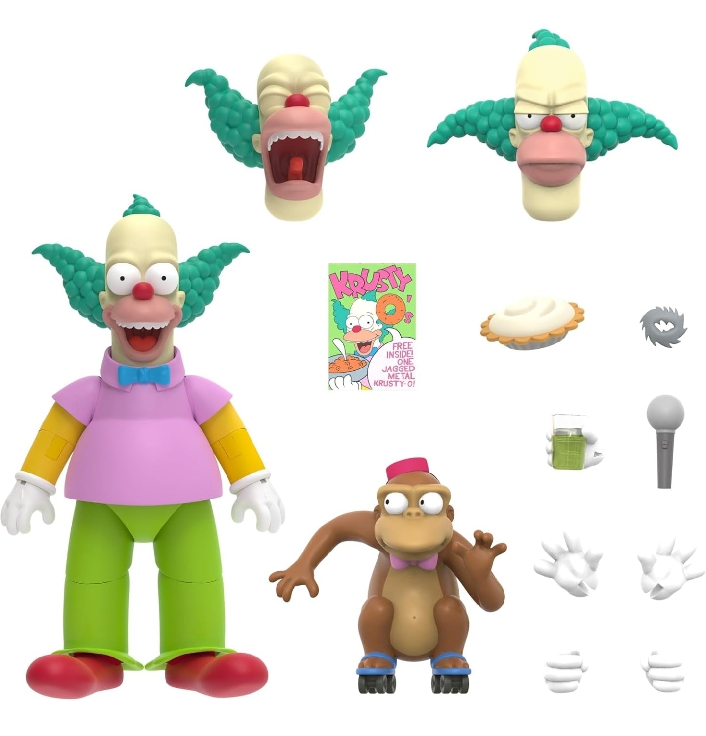 Krusty El Payaso Figura De Accion Los Simpson Super7 Ultimate 16cm
