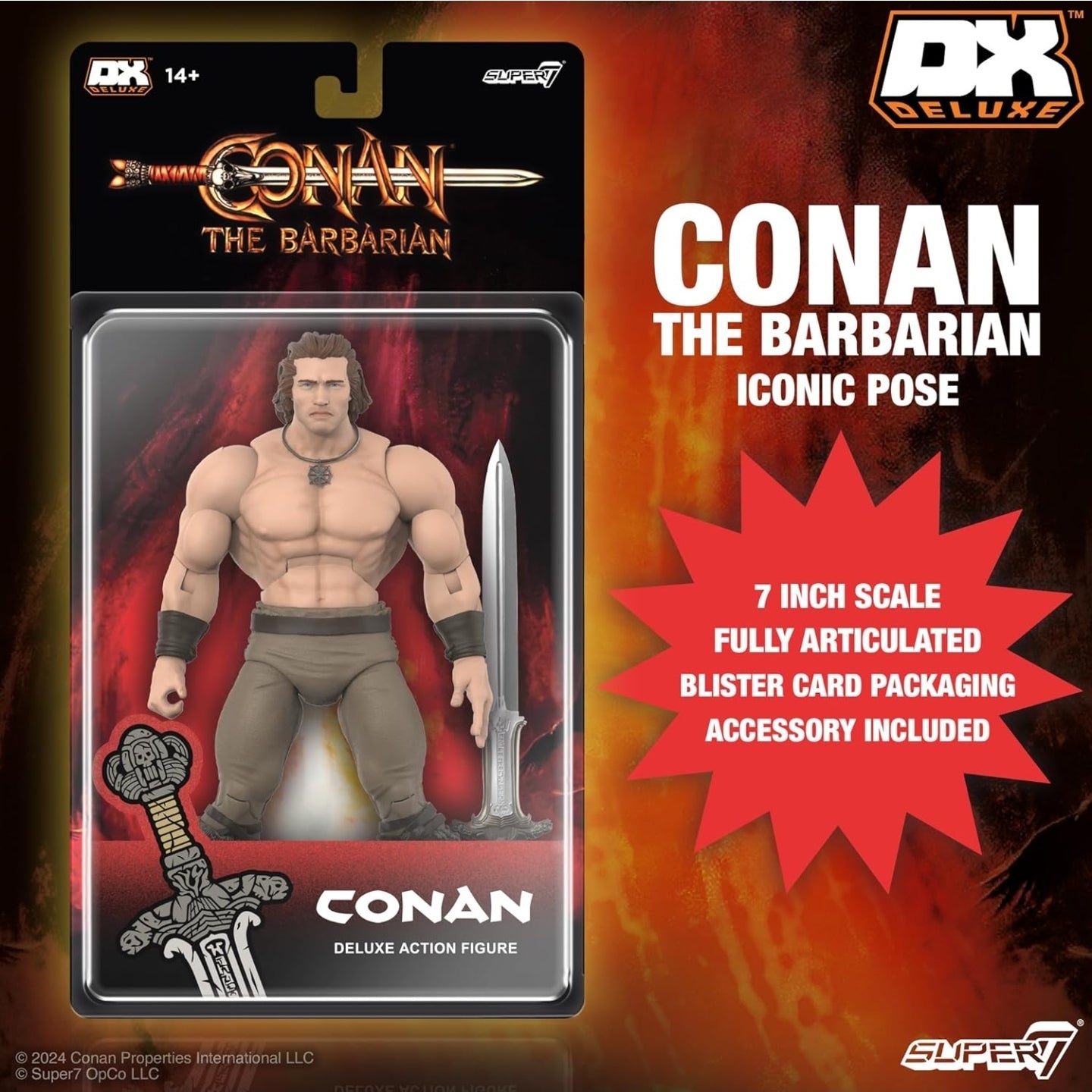 Conan El Barbaro Figura de Acción Super7 Deluxe 18cm