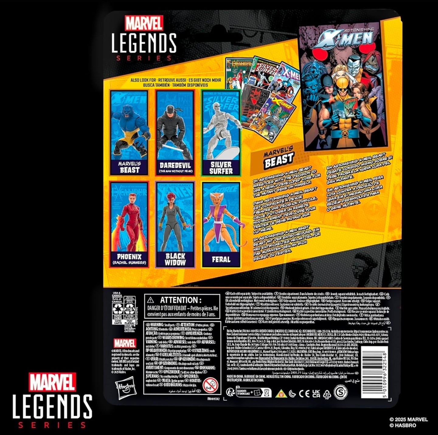 Beast Figura de Accion Astonishing X Men Marvel Legends 17 cm