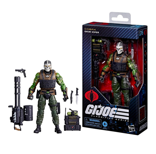 Cobra Grim Viper Figura de Accion Gi Joe Classified Series 176 Hasbro 16 Cm