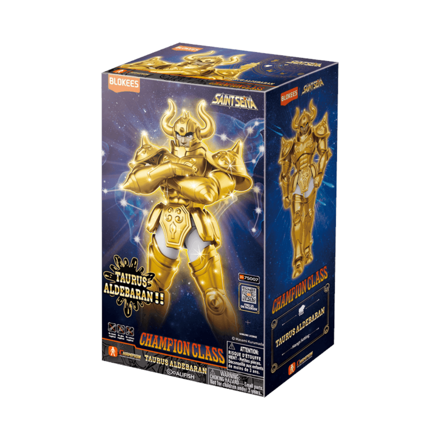 Taurus Aldebaran Figura de Accion Saint Seiya Blokees Champion Class 15 Cm