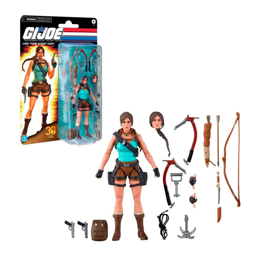 Lara Tomb Raider Croft Figura De Acción GI Joe Classified Hasbro 15 cm