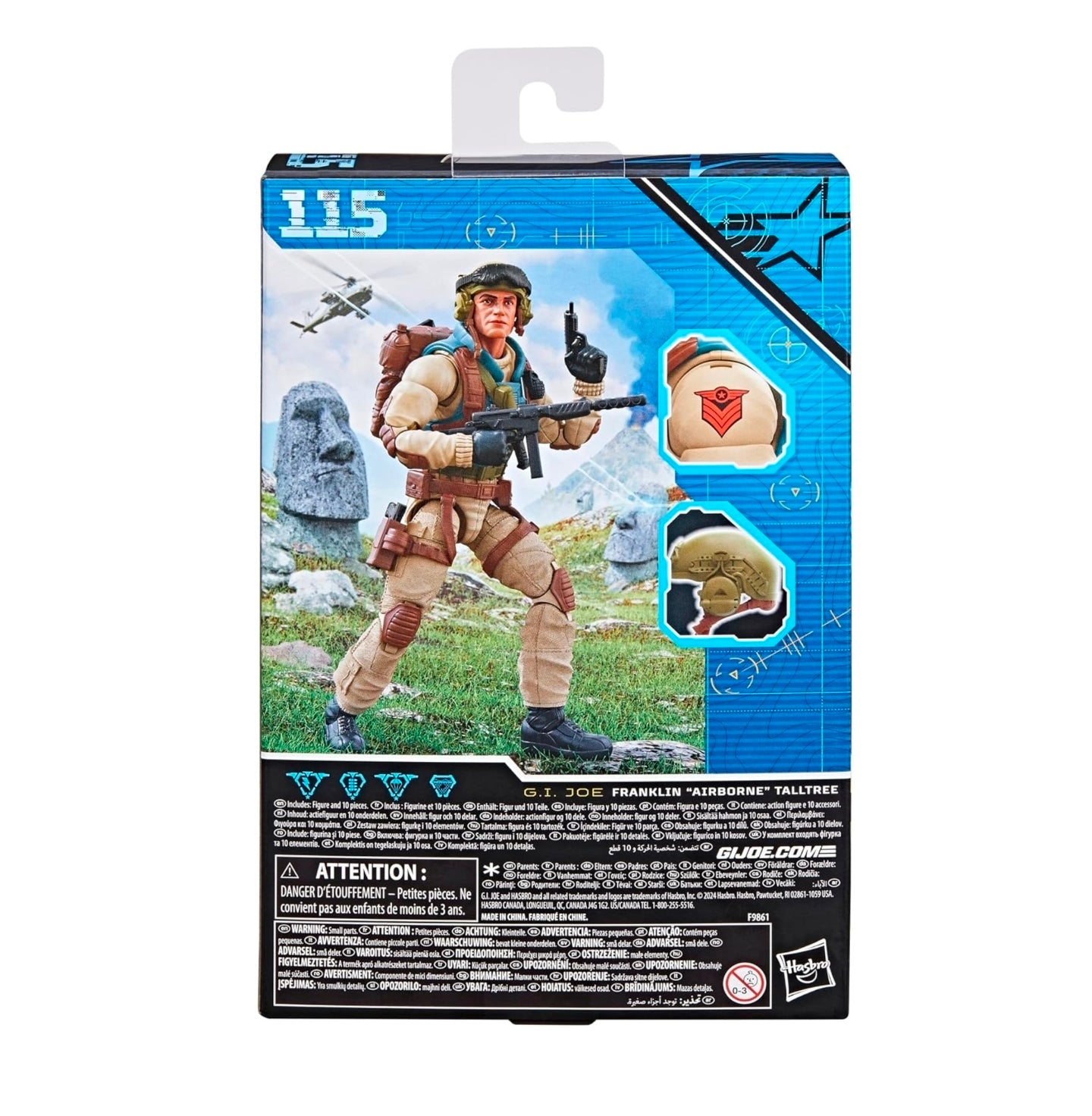 Franklin Airborne Talltree Figura de Accion GI joe 115 Classified 15 cm