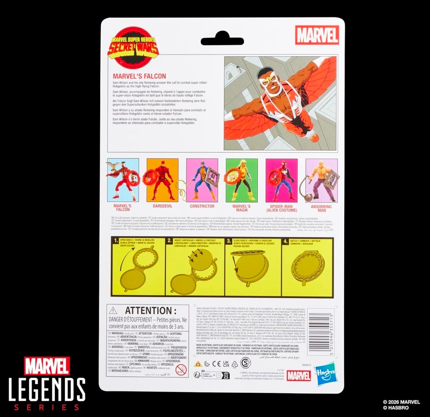 Falcon Figura De Accion Secret Wars Marvel Legends 16 Cm
