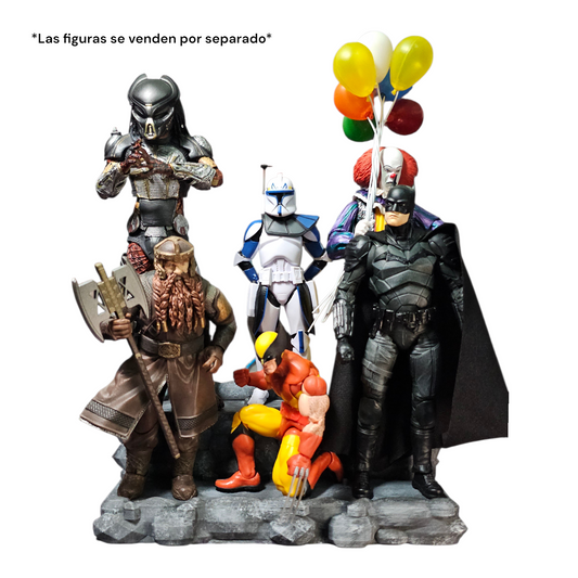 Base Organizadora 2 Niveles para Figuras de Acción 1/10 y 1/12 Estilo Rocoso 21.5 Cm