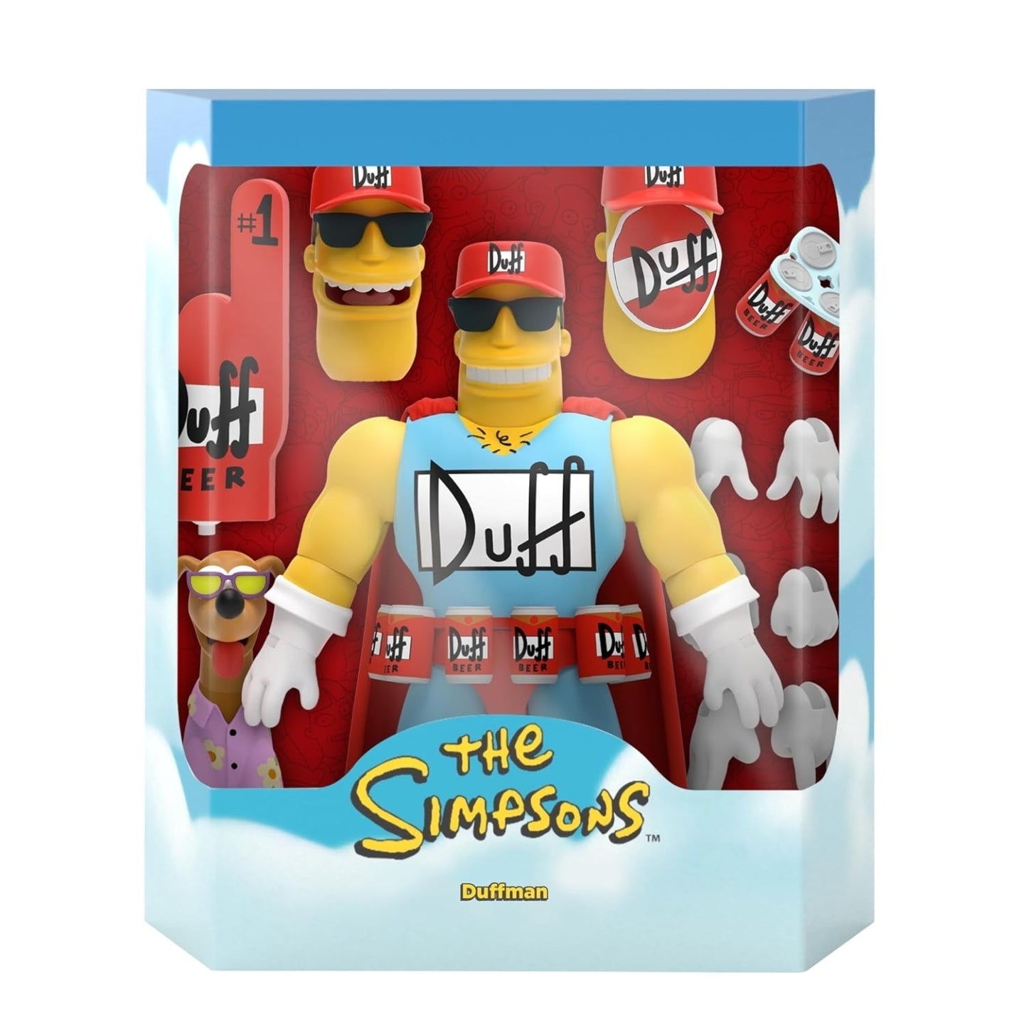 Duffman Figura De Accion Los Simpson Super7 Ultimate 18cm
