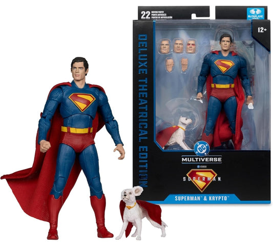 Superman & Krypto Figura De Accion Deluxe Theatrical Edition 2025 Mcfarlane Toys 18cm
