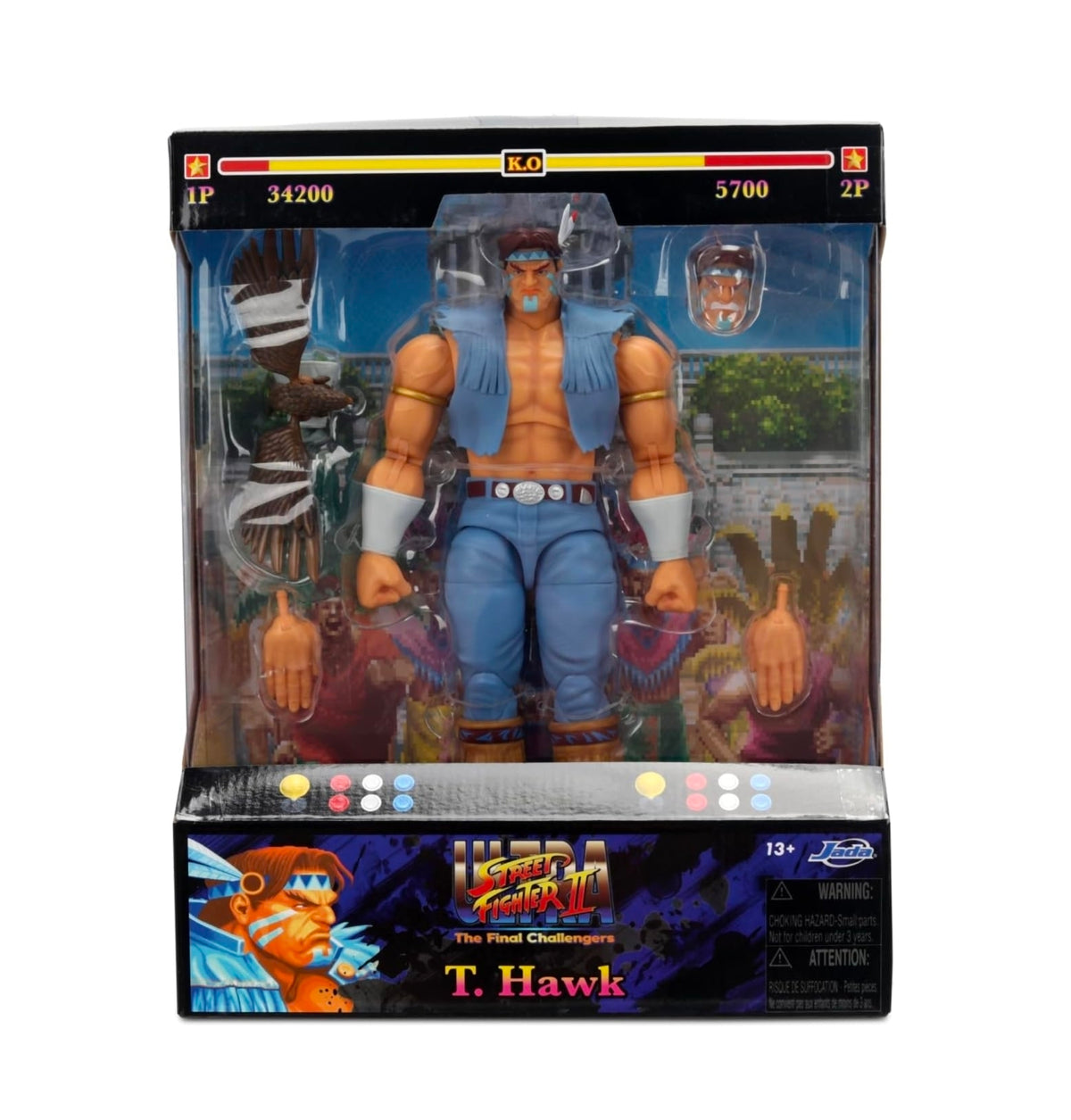 T Hawk Figura De Acción Ultra Street Fighter II Jada Toys 18 Cm