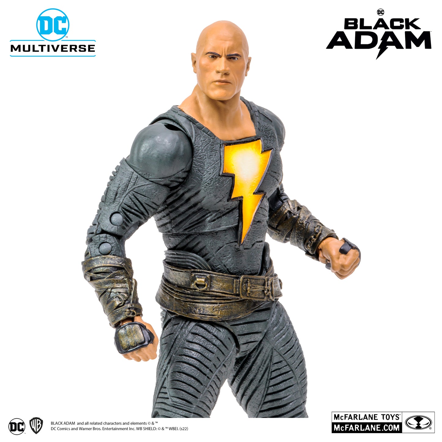 Black Adam Hero Suit Figura De Acción Justice League Dc Mcfarlane Toys 18 Cm