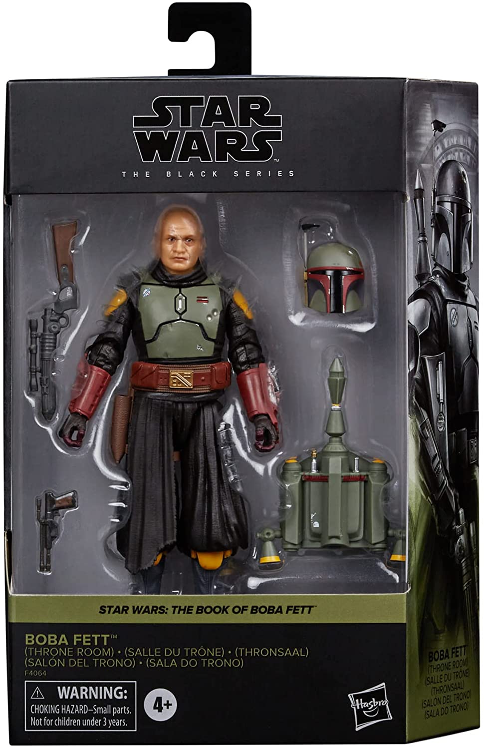 Boba Fett Salón Del Trono Figura de Acción Star Wars The Mandalorian Black Series Hasbro 16 cm