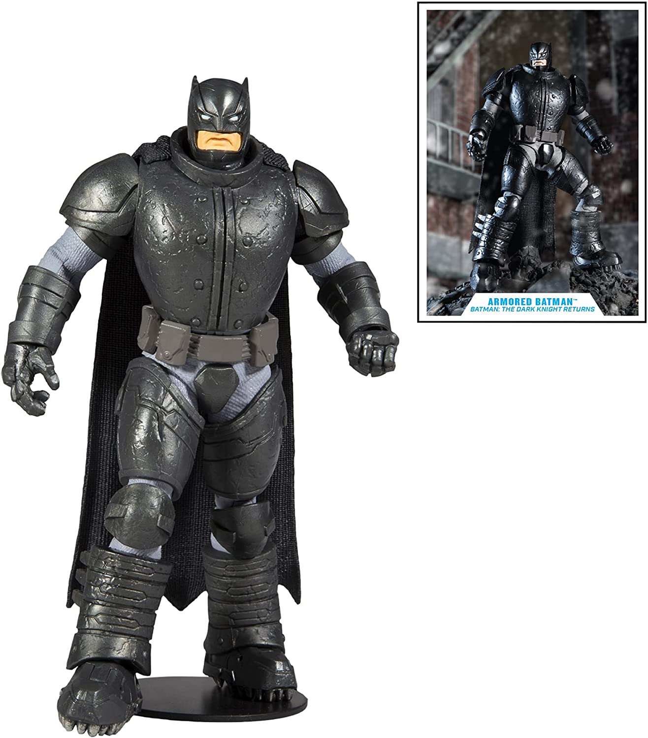 Batman Armored Figura De Acción The Dark Knight Returns Dc Multiverse Mcfarlane Toys 18 cm