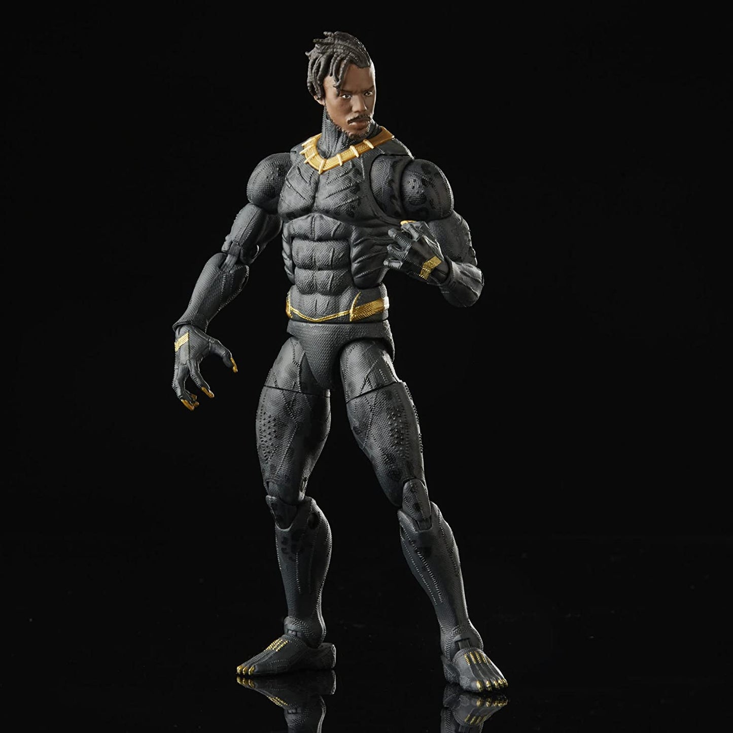 Black Panther Killmonger Figura De Acción Legacy Marvel Legends Hasbro 16 Cm