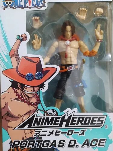 Portgas D Ace Figura Acción One Piece Anime Heroes Bandai 16 Cm