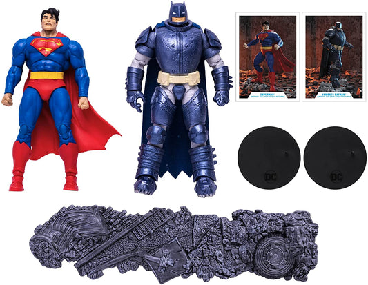 Superman Vs Batman Armored Figura de Acción DC Multiverse Mcfarlane Toys 18 Cm