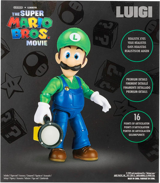 Luigi Figura de Acción Super Mario Bros Movie Nintendo Jakks Pacific 13 cm