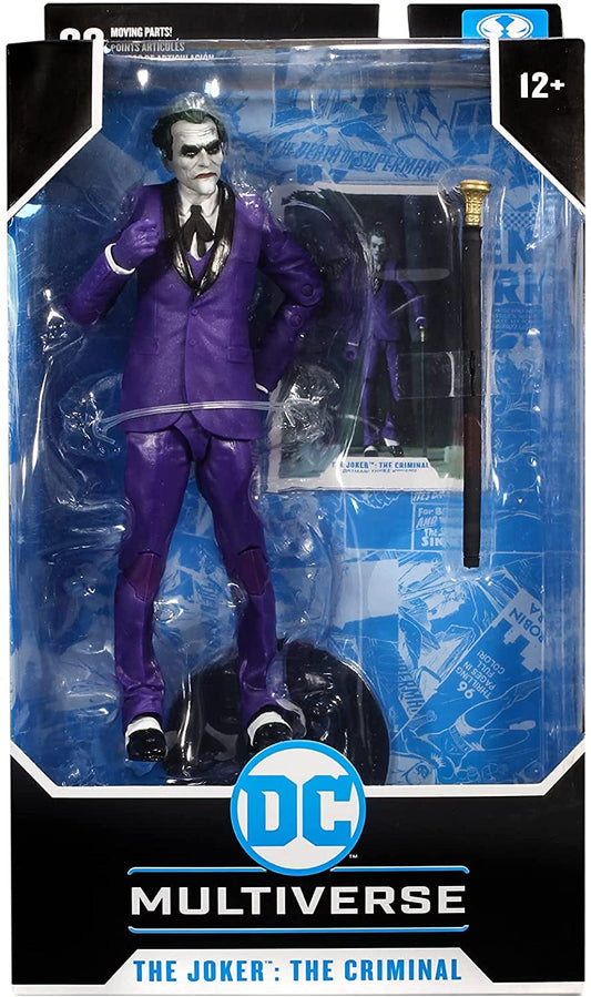 Joker The Criminal Figura De Acción Three Jokers DC Multiverse Mcfarlane Toys 18 Cm
