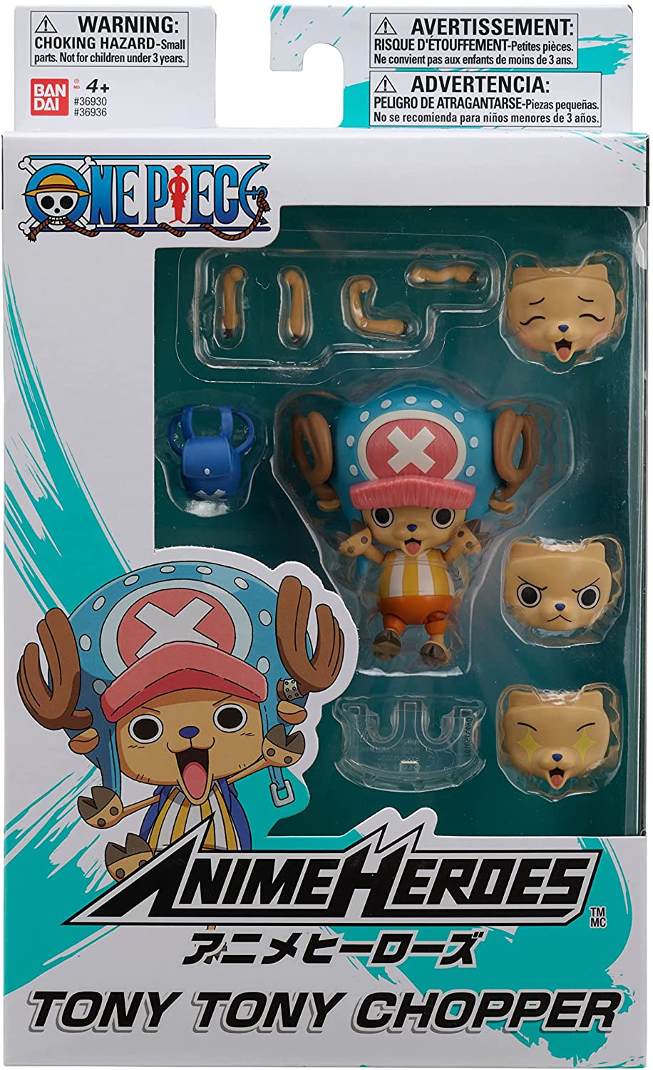 Tony Tony Chopper Figura Acción One Piece Anime Heroes Bandai 7 Cm