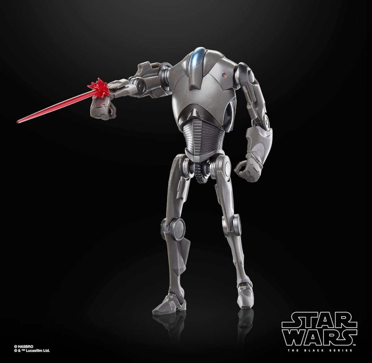 Super Battle Droid Figura De Acción Star Wars Attack Of The Clones Black Series Hasbro 17 cm