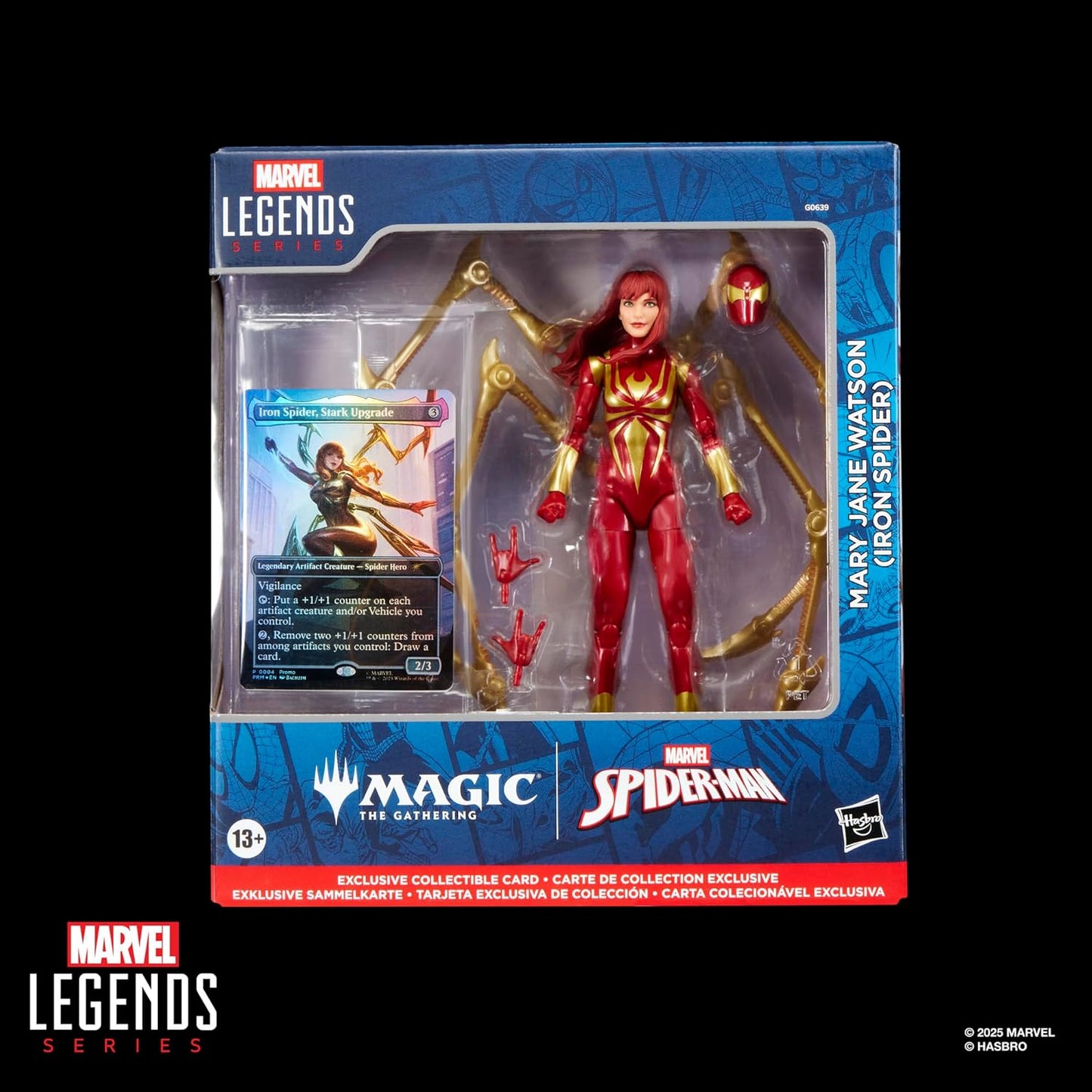 Iron Spider Mary Jane Figura De Acción Spider Man Magic The Gathering Marvel Legends 16 Cm
