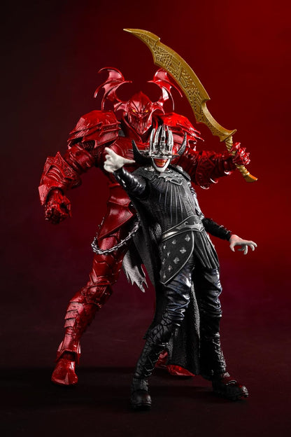 Batman Who Laughs (Knight Armor) & Merciless Pack Figura de Acción Batman McFarlane Toys 18 & 23 Cm