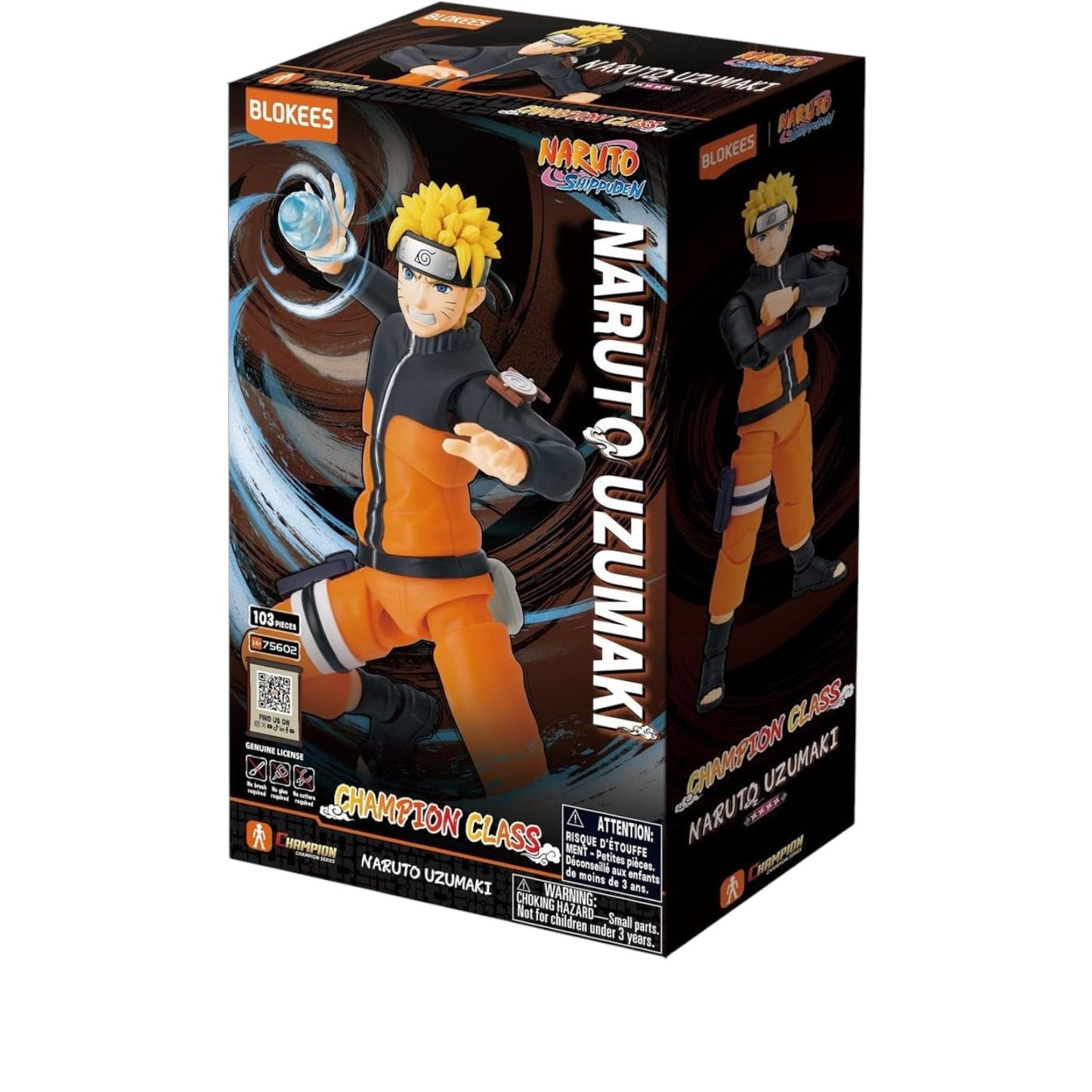 Naruto Uzumaki Figura de Accion Naruto Blokees Champion Class 15 Cm