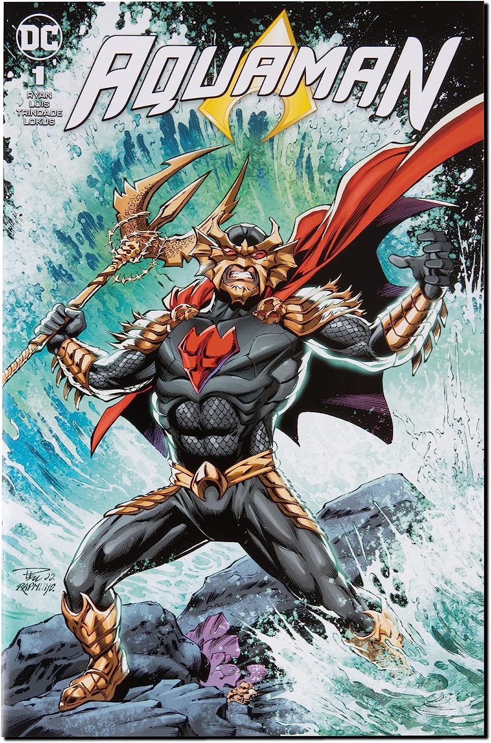 Ocean Master Comic Clásico Figura De Acción Aquaman Comic Dc Mcfarlane Toys 19 Cm