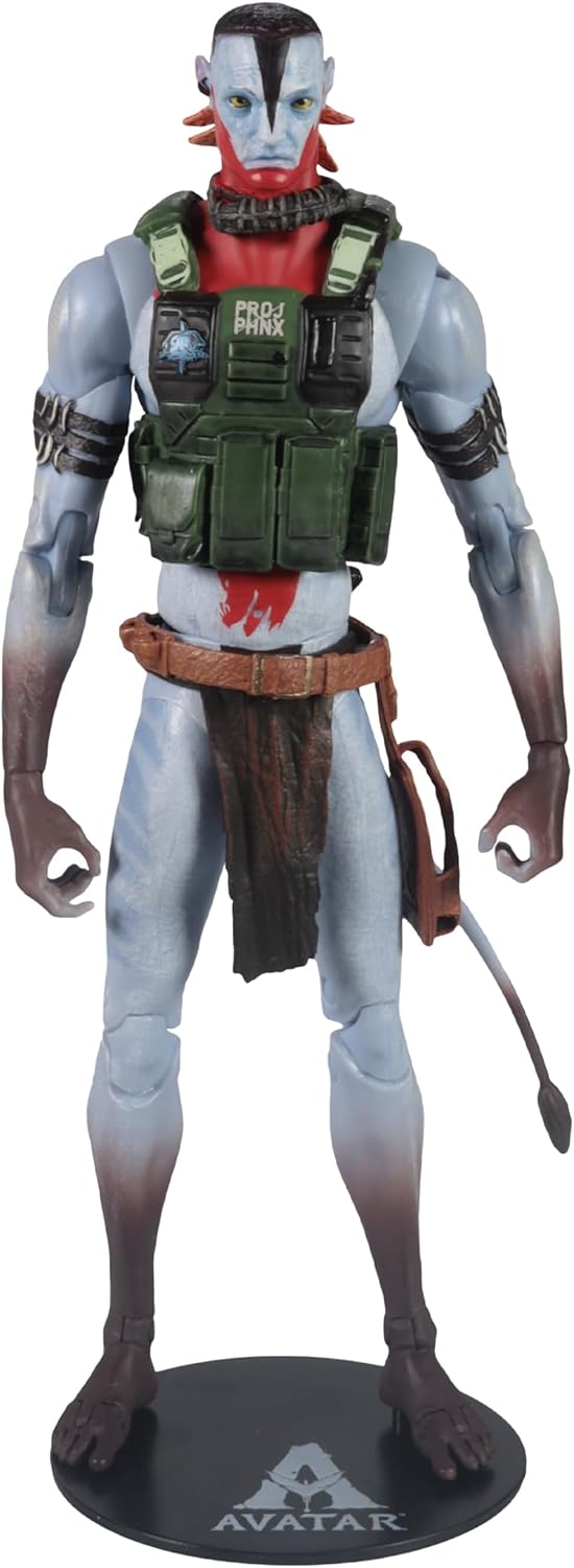 Quaritch Ash Warrior Figura de Acción Avatar Fire & Ash McFarlane Toys 18 Cm