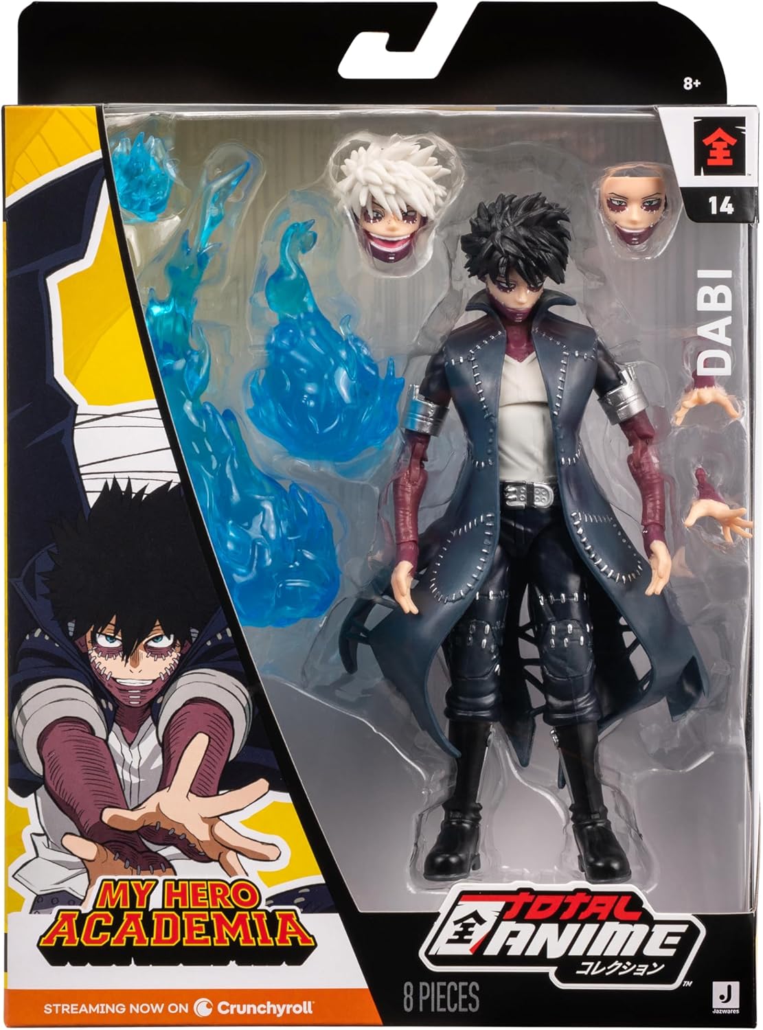 Dabi Figura de Acción My Hero Academia Total Anime Jazwares 15cm