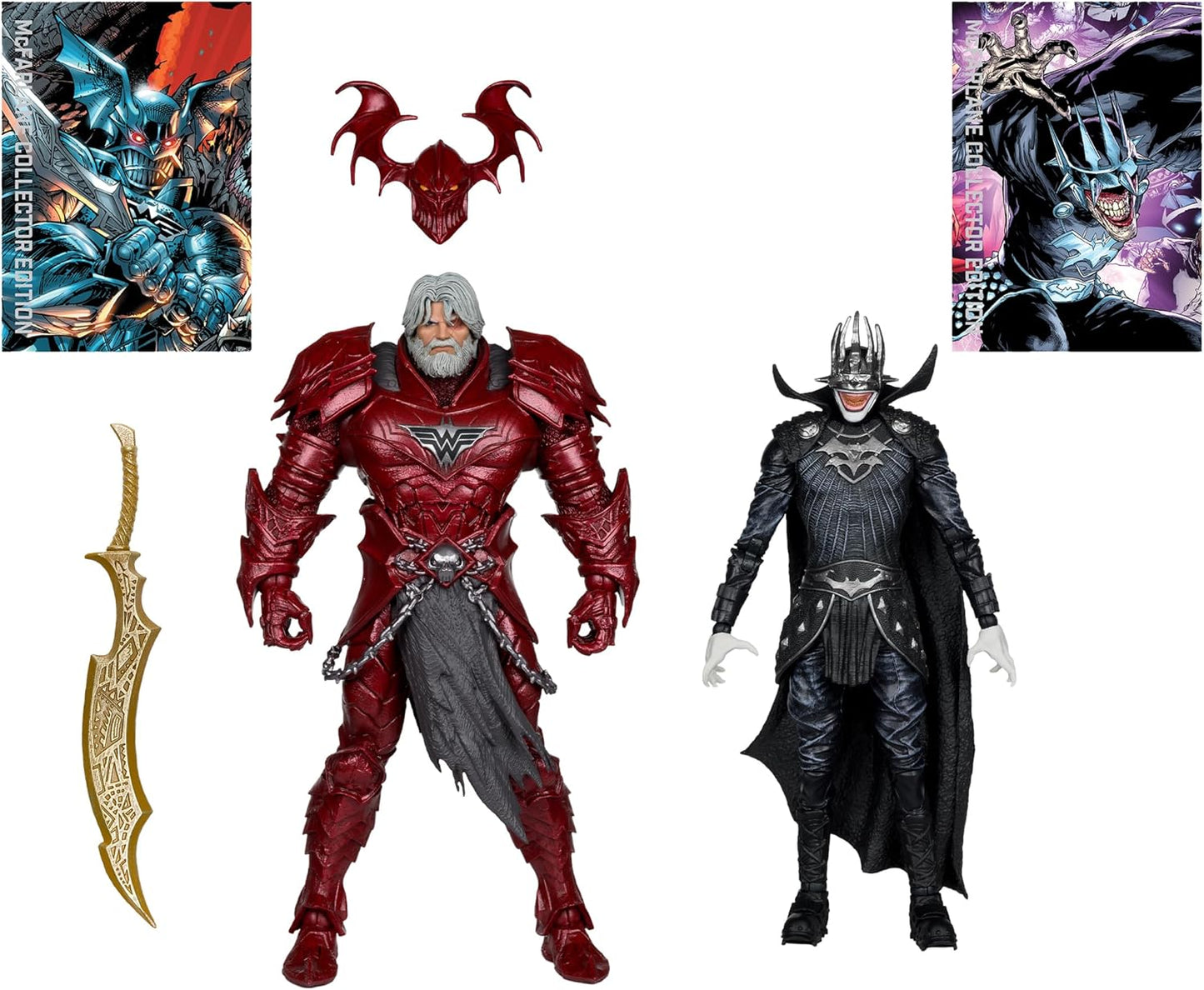 Batman Who Laughs (Knight Armor) & Merciless Pack Figura de Acción Batman McFarlane Toys 18 & 23 Cm