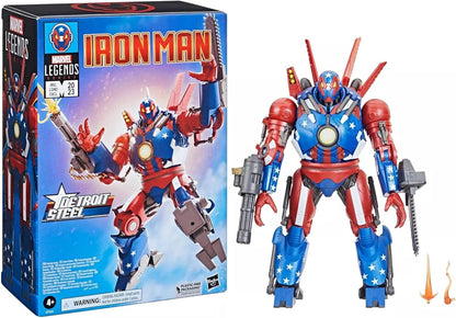 Detroit Steel Iron Man Figura De Acción Iron Man Marvel Legends Hasbro 18 Cm